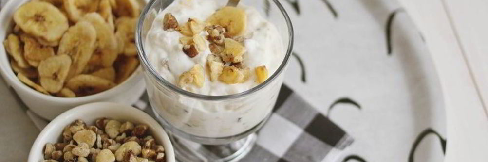 Творожно-банановый мусс