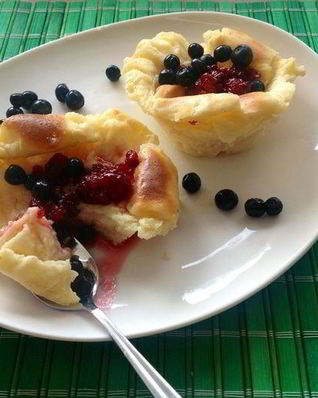 Нежный манный пудинг с маскарпоне