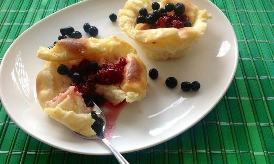 Рецепт нежный манный пудинг с маскарпоне