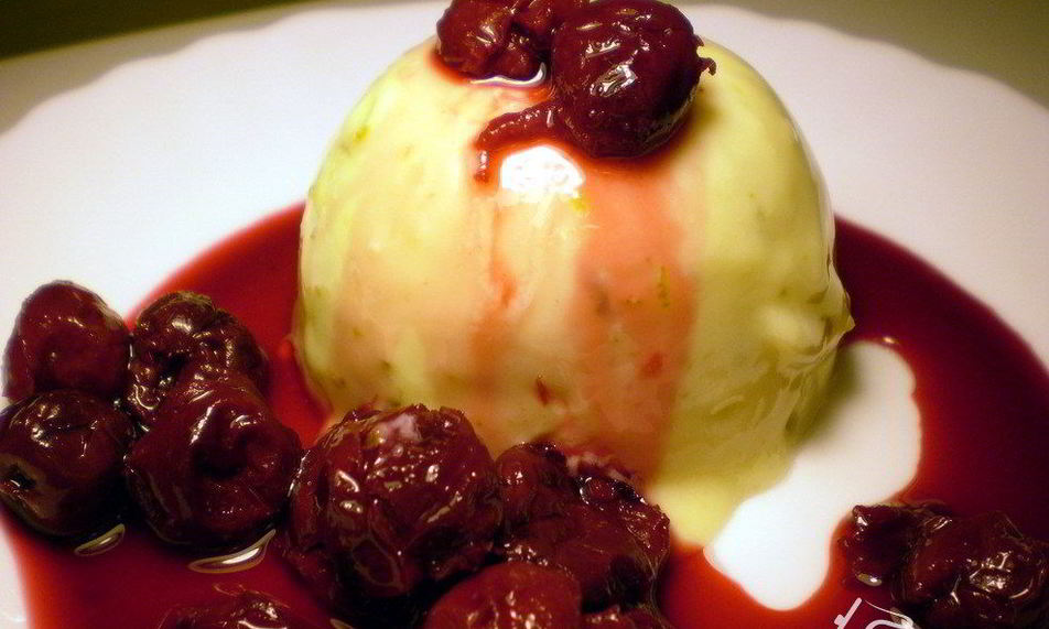 Рецепт панна котта с вишневым соусом