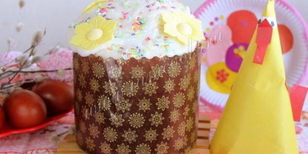 кулич на французском тесте