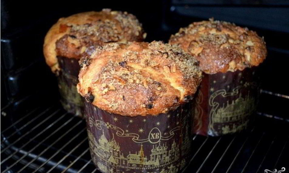 Рецепт кулич с орехами