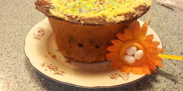 кулич с сюрпризом
