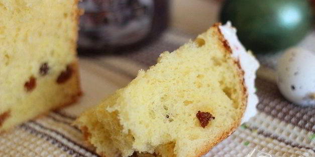 легкий и очень нежный пасхальный кулич