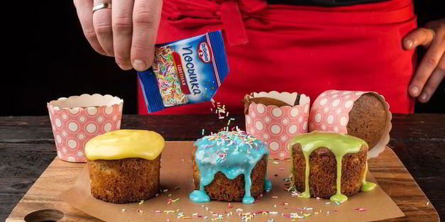 мини-куличи с апельсиновыми цукатами