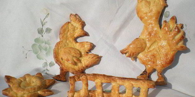 пасхальная курочка и запеченые яйца