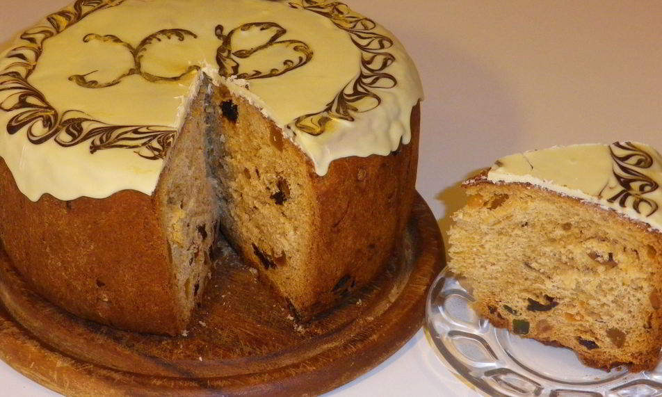 Рецепт пасхальный кулич с изюмом и цукатами