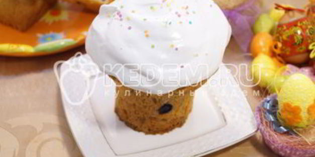 пасхальный кулич с изюмом