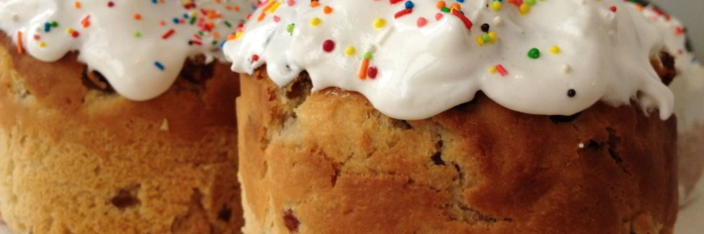 Пасхальный кулич вкусный