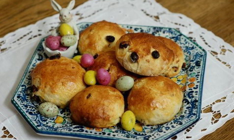 Рецепт пасхальные булочки с творогом