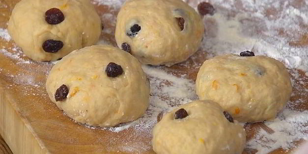 пасхальные булочки с творогом