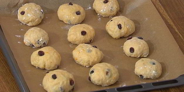 пасхальные булочки с творогом