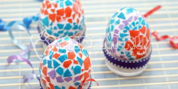 пасхальные яйца мозаика