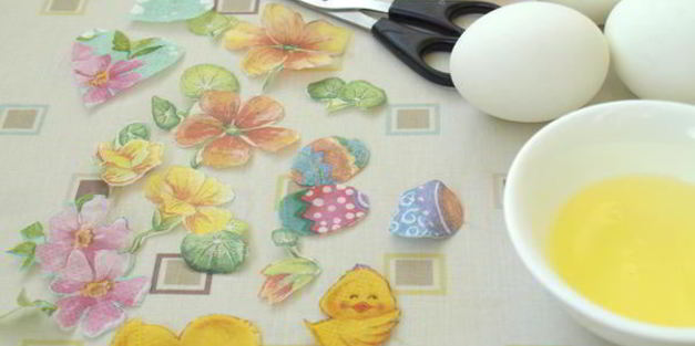 пасхальные яйца в стиле декупаж