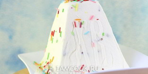 царская творожная пасха без выпечки