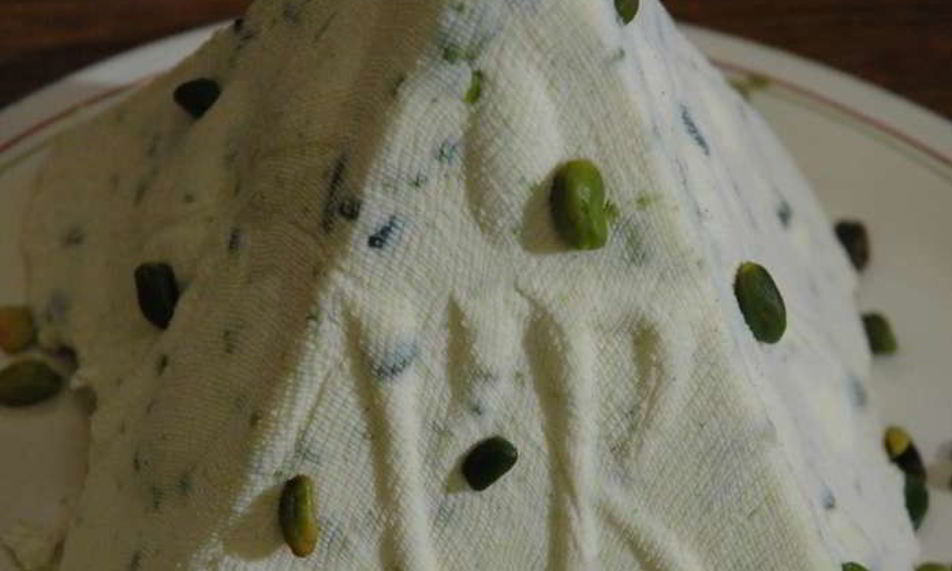 Рецепт творожная пасха фисташковая