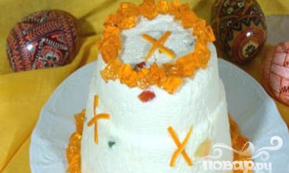 Рецепт творожная пасха с цукатами