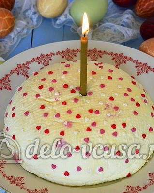 Творожная пасха со сгущенкой