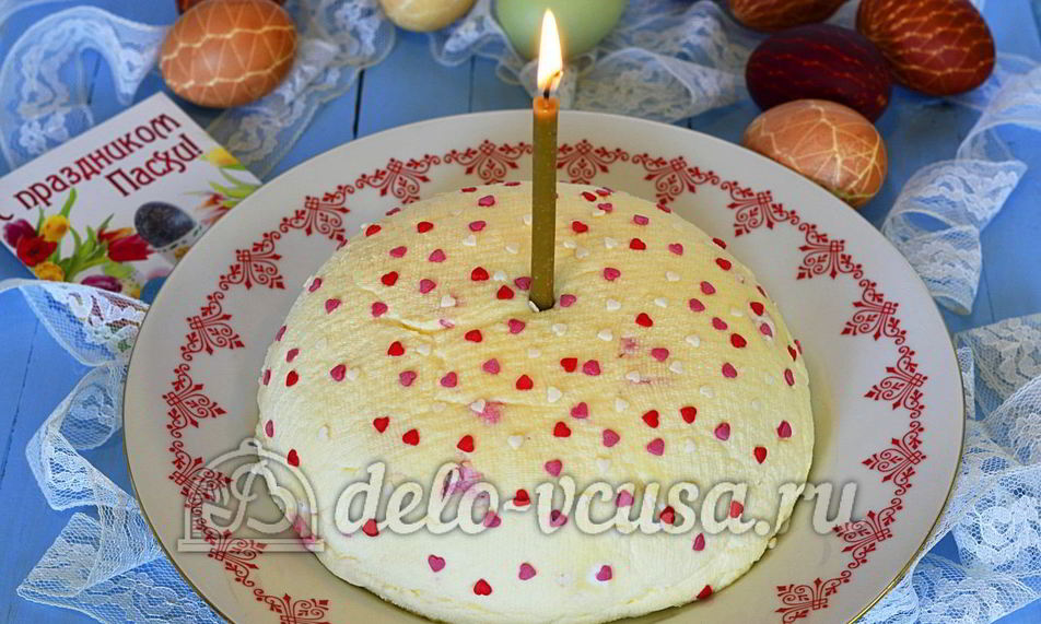 Рецепт творожная пасха со сгущенкой