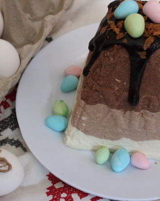 Творожная пасха Три шоколада