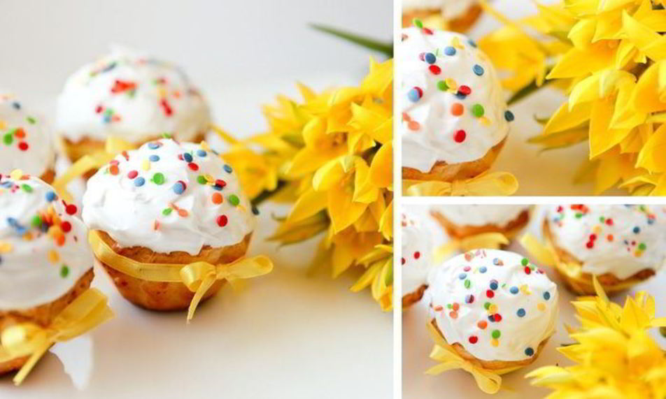 Рецепт творожные мини-куличи