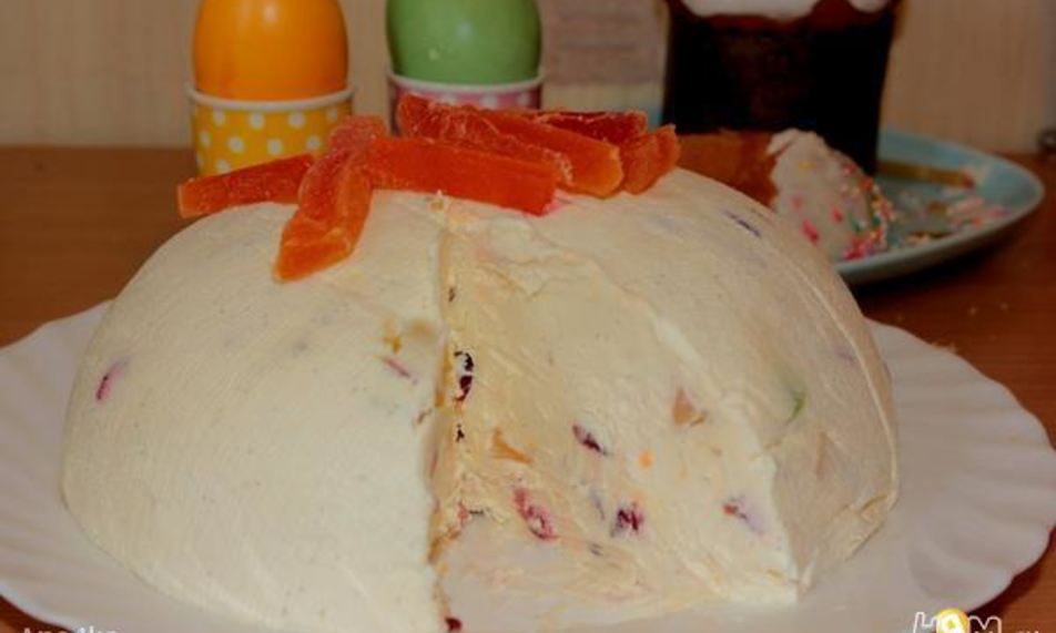 Рецепт ванильная пасха с цукатами