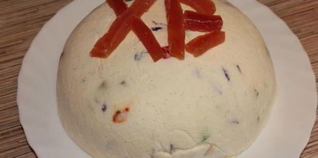 ванильная пасха с цукатами