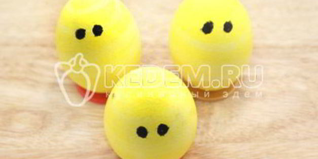 яйца пасхальные цыплятки