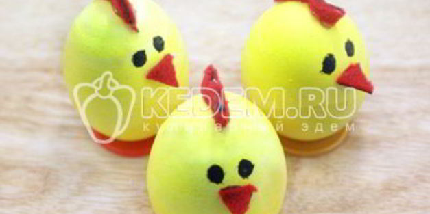 яйца пасхальные цыплятки