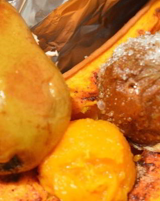 Простой десерт из запеченной тыквы