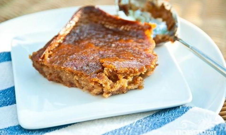 Рецепт пудинг с хурмой