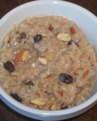 Рисовый пудинг с соевым молоком