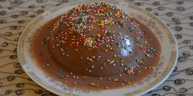 шоколадное желе нежность