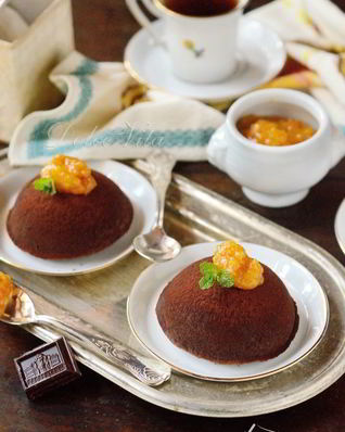 Шоколадный пудинг без яиц и молока