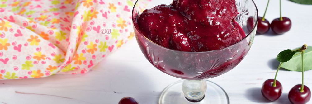 Сорбет из жареной вишни