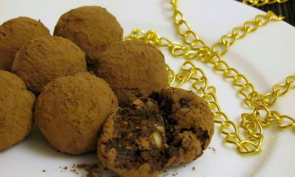 Рецепт трюфели с черносливом и орехами