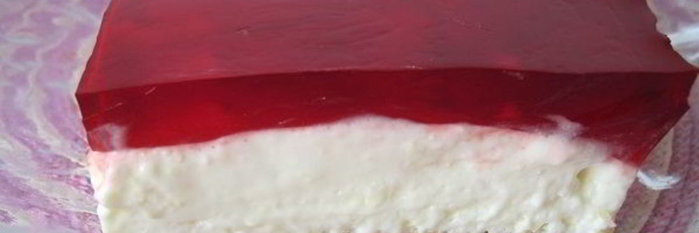 Творожный десерт с желатином