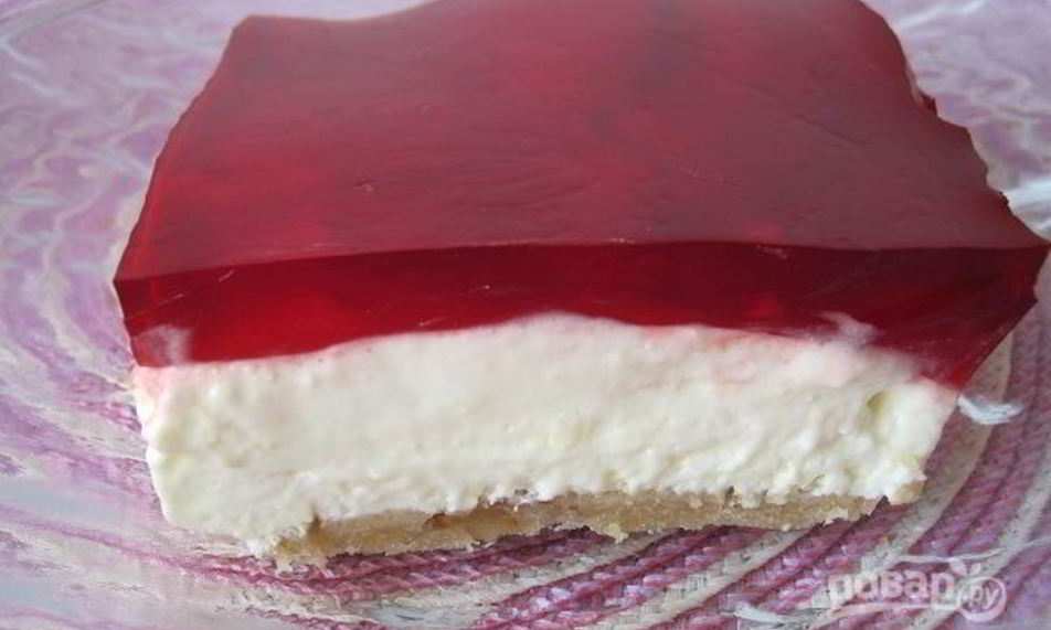 Рецепт творожный десерт с желатином