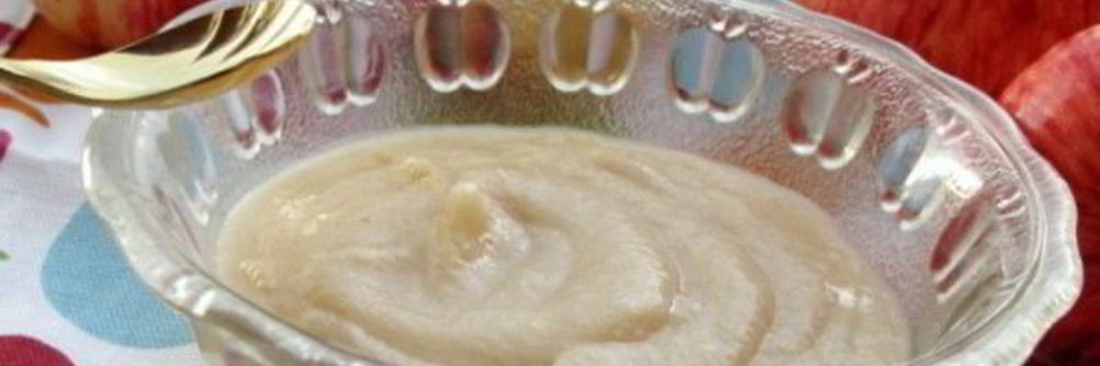 Яблочное пюре со сгущенкой