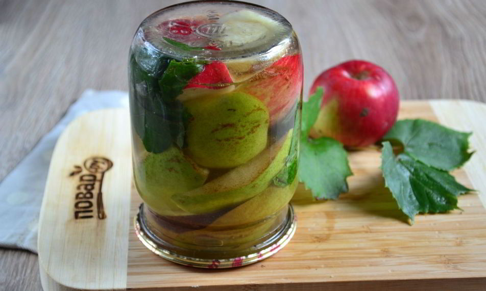 Рецепт яблоки и груши маринованные