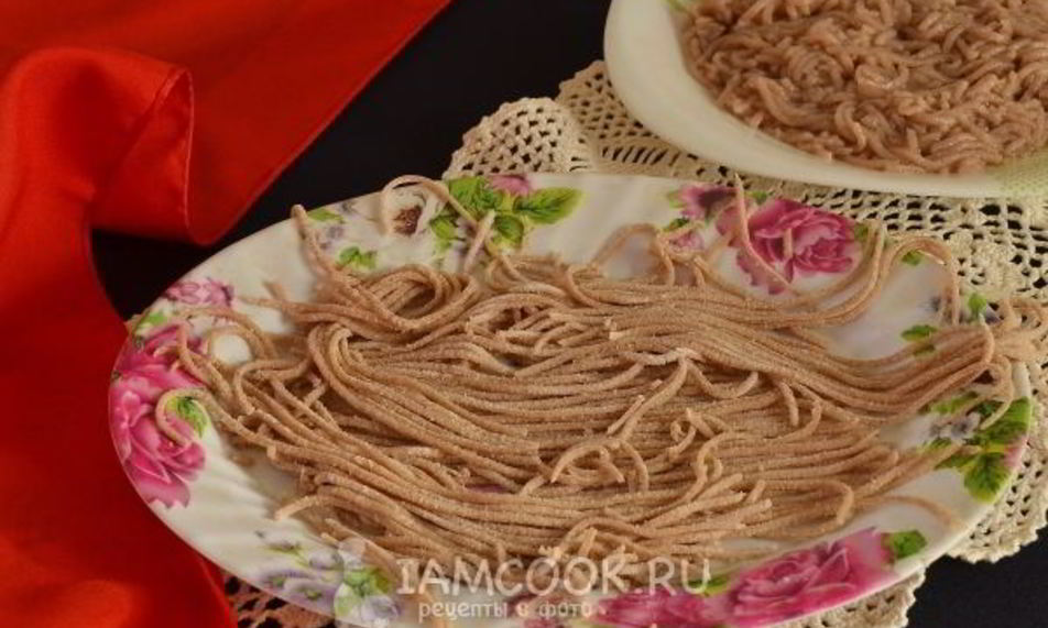 Рецепт домашняя гречневая лапша