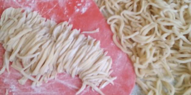 домашняя лапша с мясом