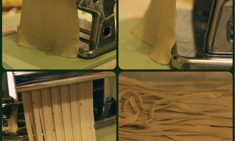 Рецепт домашняя пшенично-яичная лапша