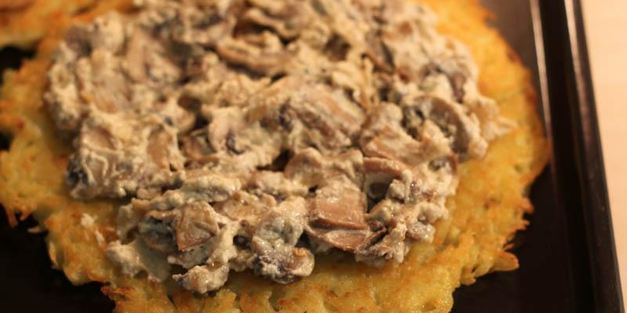 драники с грибами