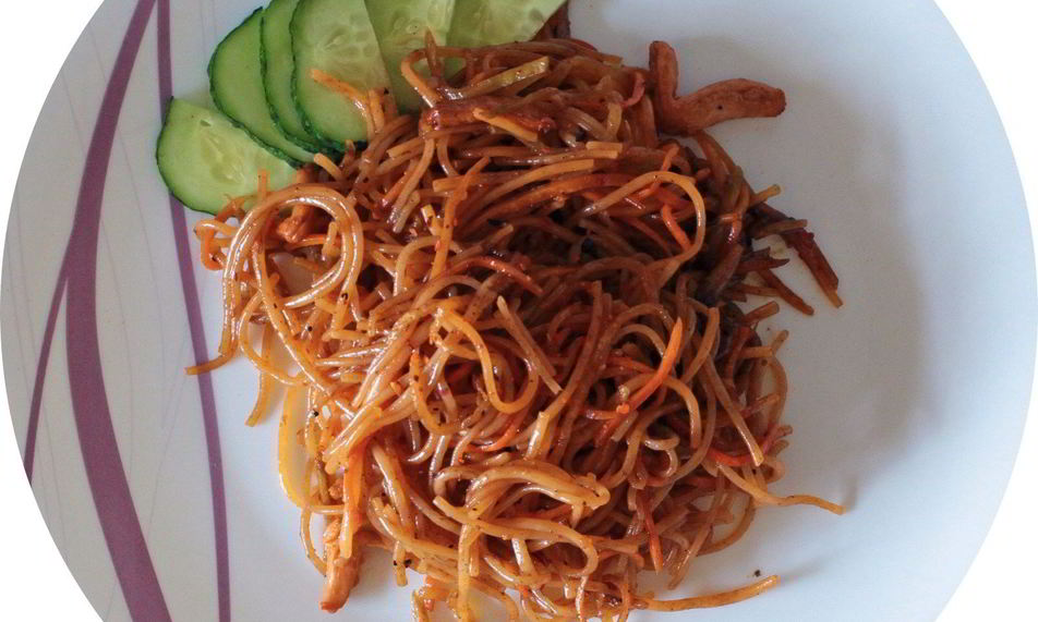 Рецепт фунчоза — стеклянная лапша с овощами по-корейски