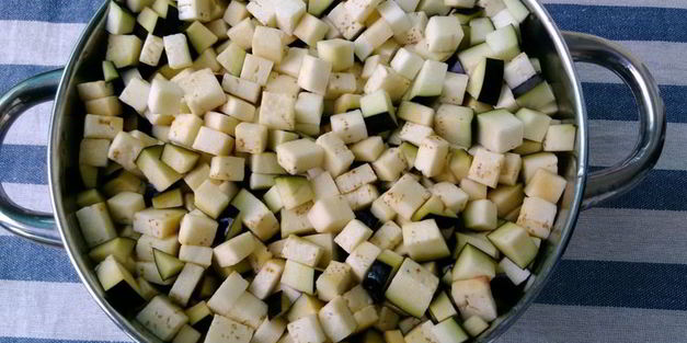 гарнир из кабачков и баклажанов