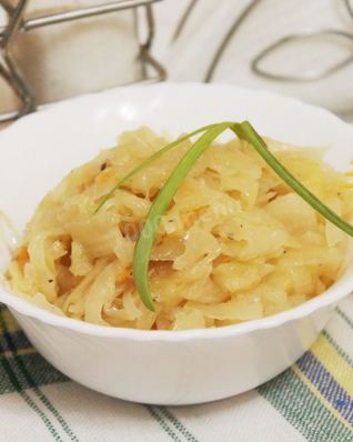 Гарнир из капусты белокочанной