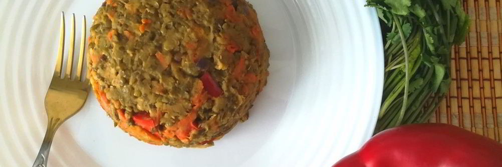 Гарнир из маша с овощами