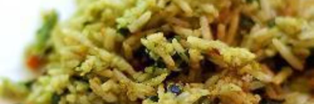 Басмати рис со шпинатом