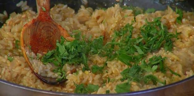 бурый рис с кунжутом